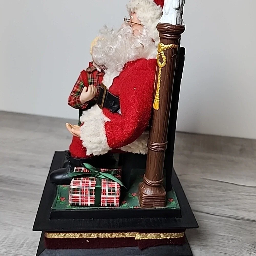 Vintage 1993 Musical Santa Boy Light Christmas List Holiday Creations Tested